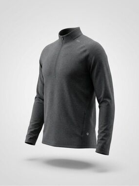 Men's Lululemon Charcoal Quarter-Zip Performance Pullover #menslululemon #lulu